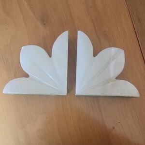 White Onix Bookends